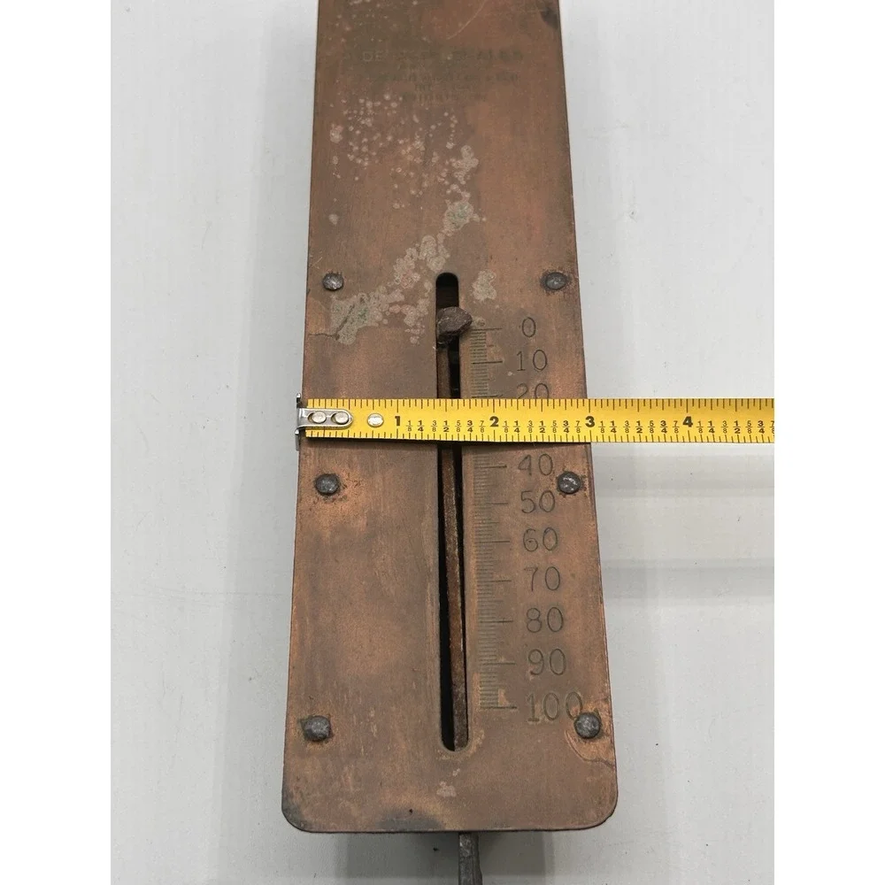 Vintage Detecto Scales No. 4100 1-100lbs Brass Hanging Spring‎ Balance Scale NY